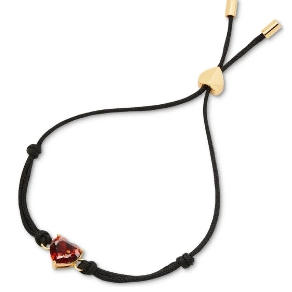 KATE SPADE My Love Heart Slider Bracelet Ruby Red